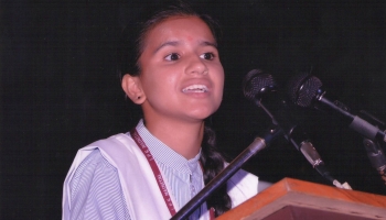 Sonali Pant brought the laurel to school in debate contest held in Longview Public School, Nainital.