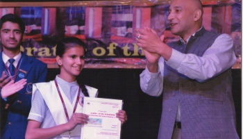 Sonali Pant brought the laurel to school in debate contest held in Longview Public School, Nainital.