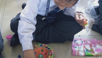 Diya Decoration and Card Making Competition (Class I to VIII)