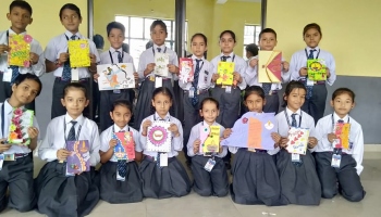 Diya Decoration and Card Making Competition (Class I to VIII)