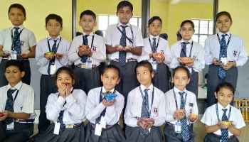 Diya Decoration and Card Making Competition (Class I to VIII)