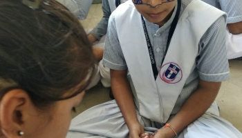 Face Painting Competition (Class IX to XII) Held On  21 Oct, 2019