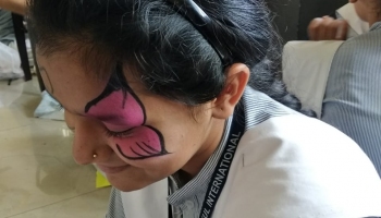 Face Painting Competition (Class IX to XII) Held On  21 Oct, 2019