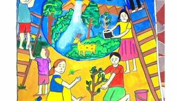 Painting Competition on World Environment Day (Topic- Ecosystem  Restoration) – Gurukul International School