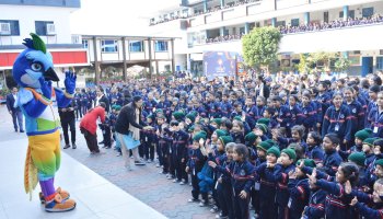 When Mauli visits Gurukul, Mascot of the 38th National games