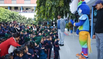 When Mauli visits Gurukul, Mascot of the 38th National games