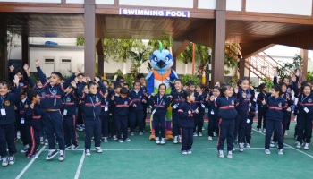 When Mauli visits Gurukul, Mascot of the 38th National games