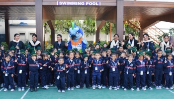 When Mauli visits Gurukul, Mascot of the 38th National games