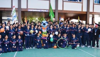 When Mauli visits Gurukul, Mascot of the 38th National games