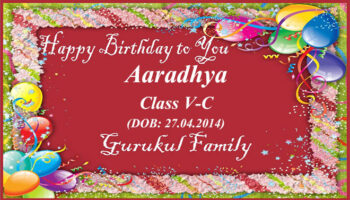 Happy Birthday - Aaradhya - Class V (C)